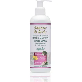 ANEMOS Mastic &amp; Herbs Hair Mask Reconstructive &amp; Hydroactive with Mastic, Bio Avocado Oil &amp; Bio Hypericium Μάσκα Μαλλιών για Αναδόμηση &amp; Ενυδάτωση 300ml