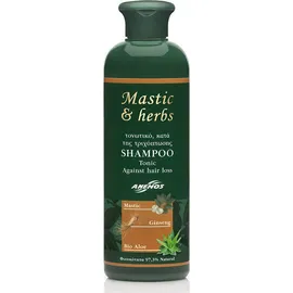 ANEMOS Mastic &amp; Herbs Shampoo with Mastic, Bio Olive Oil, Bio Aloe &amp; Ginseng Τονωτικό Σαμπουάν Κατά της Τριχόπτωσης 300ml