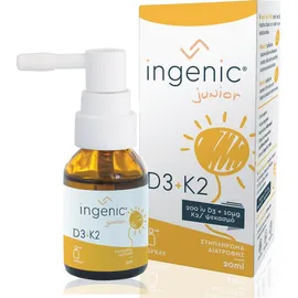 INGENIC Junior D3 + K2 Spray για Βρέφη &amp; Παιδιά 20ml