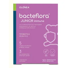 OLONEA Bacteflora Junior Immune Συμπλήρωμα Διατροφής για το Ανοσοποιητικό των Παιδιών 30 Μικροκάψουλες