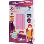 Poli MeyMed Παιδικές Μάσκες Προσώπου Ροζ Type I 3ply Mask Χειρουργικές 10τμχ