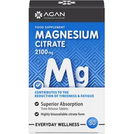 Agan Kιτρικό Μαγνήσιο Magnesium Citrate Every Day Wellness 2100mg 30tabs