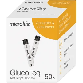 Microlife GlocoTeq BGS 200 Ταινίες Μέτρησης Γλυκόζης Αίματος 50τμχ