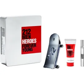 212 Heroes Eau de Toilette 90ml & Shower Gel 100ml & Travel Spray 10ml