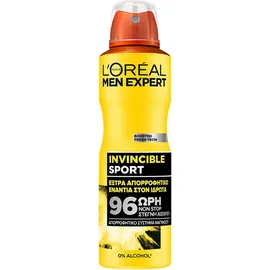L`oreal Paris Men Expert Invincible Sport 96h Ανδρικό Αποσμητικό Spray 150ml