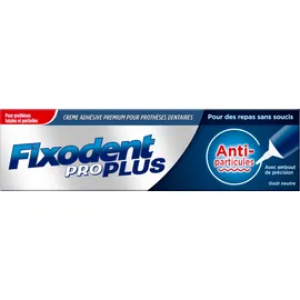 FIXODENT Pro Plus Food Seal Anti-Particles Στερεωτική Κρέμα για Ολικές &amp; Μερικές Τεχνητές Οδοντοστοιχίες με Ασπίδα Προστασίας από τα Υπολείμματα των Τροφών