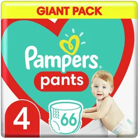 PAMPERS Pants Πάνες Βρακάκι No 4 Giant Pack (9-15kg), 66τμχ