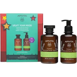 APIVITA Promo Uplift Your Mood Tonic Mountain Tea Αφρόλουτρο 250ml + Ενυδατικό Γαλάκτωμα Σώματος 200ml