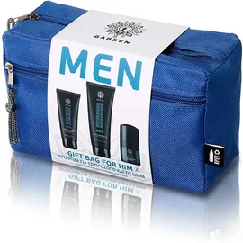 Garden Gift Bag 2 For Him  Deodorant 50ml &  3 in 1 Cleansing Gel Σώμα, Μαλλιά, Πρόσωπο 200ml & After Shave Balm Aloe Vera 100ml