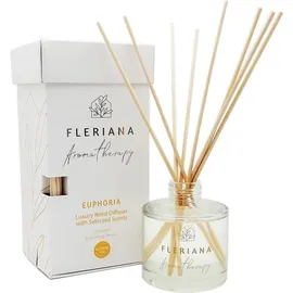 Fleriana Aromatherapy Euphoria Luxury Reed Diffuser Αρωματικό χώρου 100 ml & 8 στικ