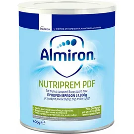 NUTRICIA - Almiron Nutriprem PDF για τη Διατροφική Αγωγή των Πρόωρων Βρεφών, 400gr