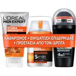L`oreal Promo Men Expert Hydra Energetic 24h Face Cream 48ml & Hydra Enregetic Face Wash 100ml & Carbon Protect Roll On 50ml