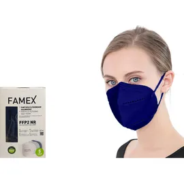 FAMEX - Μάσκα Προστασίας FFP2 Particle Filtering Half NR Midnight Blue 10τμχ