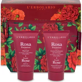 L'Erbolario Rosa Purpurea Favolosa Beauty Set Shower Gel 75ml & Κρέμα Σώματος 75ml