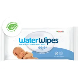 WaterWipes, Βρεφικά Υγρά Μαντηλάκια με 99,9% Νερό και Μία Σταγόνα από Γκρέϋπφρουτ 60μωρομάντηλα