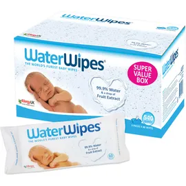 WaterWipes Value Pack, Βρεφικά Υγρά Μαντηλάκια με 99,9% Νερό και Μία Σταγόνα από Γκρέϋπφρουτ (9X60)