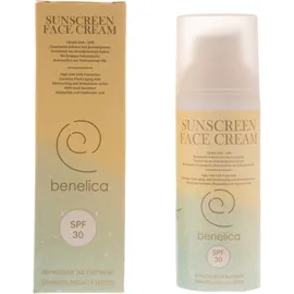 Benelica Face Cream Sunscream SPF30, Αντιηλιακή Κρέμα Προσώπου για Προστασία Ενάντια στη Φωτογήρανση με Ενυδατική & Αντιοξειδωτική Δράση SPF30 30ml