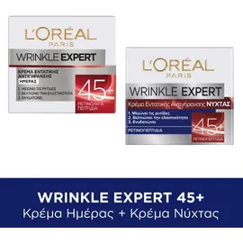 L`Oreal Paris Bundle Wrinkle Expert Day 45+ Αντιρυτιδική Κρέμα Ημέρας 50ml - Wrinkle Expert Night 45+ Αντιρυτιδική Κρέμα Νυκτός 50ml