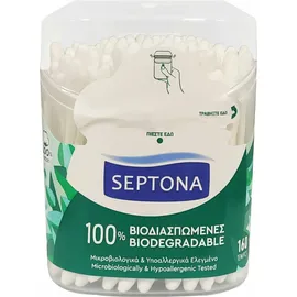 Septona 100% Βιοδιασπώμενες Μπατονέτες σε Κουτάκι 160τμχ