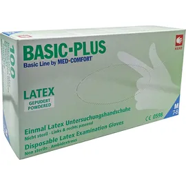 Alfacare Basic Plus Λάτεξ Με Πούδρα Λευκό Medium 100τμχ