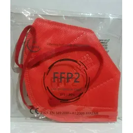 Tiexiong FFP2 Civil Protective Mask BFE >95% Κόκκινο 5τμχ