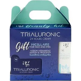 AG PHARM Promo με Trialuronic Κρέμα για Πρόσωπο & Λαιμό 50ml & Δώρο Λοσιόν Ντεμακιγιάζ Προσώπου για Ευαίσθητες Επιδερμίδες 100ml