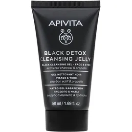 Apivita Mini Black Detox Cleansing Jelly For Face &amp; Eyes 50ml