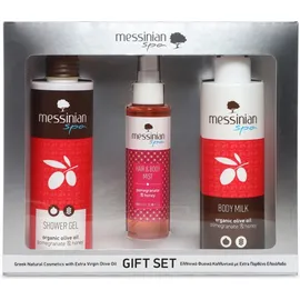 Messinian Spa Promo Pomegranate & Honey Shower Gel 300ml & Body Milk 300ml & Hair and Body Mist 100ml