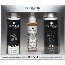 Messinian Spa Promo Premium Line Black Truffle Shower Gel 300ml & Shampoo 300ml & Hair and Body Mist 100ml