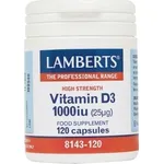 Lamberts Vitamin D3 1000IU 120 Tabs Βιταμίνη D3