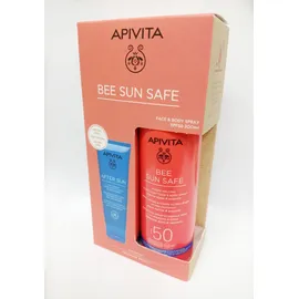 Apivita Promo Bee Sun Safe Ενυδατικό Spray Ελαφριάς Υφής Πρόσωπο Και Σώμα Spf 50+ Δώρο After Sun 100ml