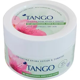TANGO Ενυδατική Κρέμα Χεριών &amp; Σώματος με Αμυγδαλέλαιο, Αλόη &amp; Λάδι Ελιάς για Ξηρή Επιδερμίδα 250ml