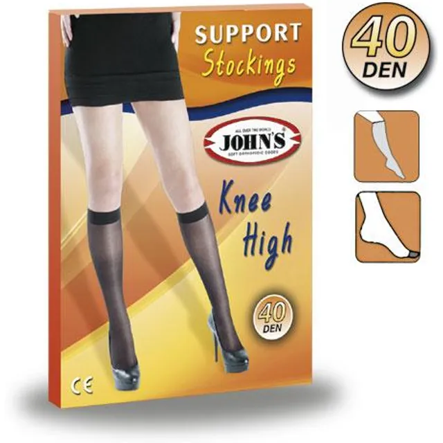 JOHN'S - Κάλτσες Φλεβίτιδας Κάτω Γόνατος 40 Den Γυναικείες L/XL Χρώμα Λάμα  (Ζεύγος) Ref:214520 - 2τμχ - Fedra