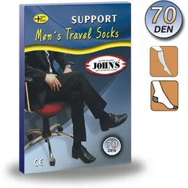 JOHN’S - Κάλτσες Φλεβίτιδας Κάτω Γόνατος 70 Den Αντρικές Μαύρο Χρώμα Ν5 (Ζεύγος) Ref:2145128 - 2τμχ