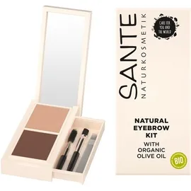 SANTE Eyebrow Natural Kit Σετ Σκιών Φρυδιών σε Παλέτα 2 Αποχρώσεων 2.4gr