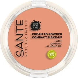 SANTE Cream to Powder Compact Make-up για Ματ Κάλυψη με Πούδρα &amp; Κρεμώδη Υφή Απόχρωση 02 Warm Meadow 9g