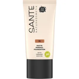 SANTE Matte Mineral Foundation για Ματ Κάλυψη Απόχρωση 06 Warm Caramel 30ml