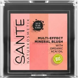 SANTE Multi-Effect Mineral Blush Ρουζ με 6 Αποχρώσεων σε Σκόνη για Ματ Αποτέλεσμα Απόχρωση 01 Coral 8gr