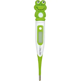 Παιδικό Ψηφιακό Θερμόμετρο 10’’- Metricy Happy Heroes Πράσινο Βατραχάκι