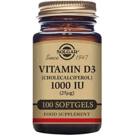 Solgar Vitamin D3 1000IU Συμπλήρωμα Διατροφής για τα Οστά και τις Αρθρώσεις 100 Μαλακές Κάψουλες