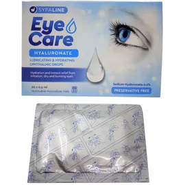 Οφθαλμικές Σταγόνες Syfaline Eye Care Hyaluronate Amps 20 Αμπούλες του 0,5ml