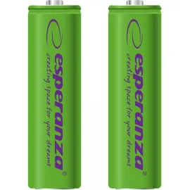 Esperanza EZA103G Επαναφορτιζόμενες Μπαταρίες Ni-MH AA 2000MAH 2PCS σε Πράσινο Χρώμα