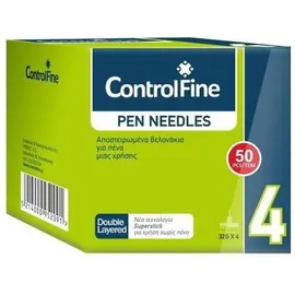 Βελόνες Ινσουλίνης ControlFine Pen Needles 4mm 32G 50 τεμάχια
