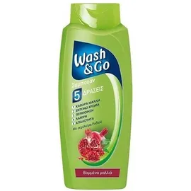 Wash &amp; Go Shampoo Colored Με Εκχύλισμα Ροδιού για Βαμμένα Μαλλιά 700ml