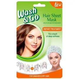 Wash &amp; Go Hair Sheet Mask Repair Treatment For Damaged &amp; Dry Hair 35ml