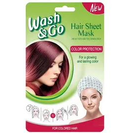 Wash &amp; Go Hair Sheet Mask Color Protection For Colored Hair 35ml
