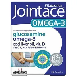 Vitabiotics Jointace Omega-3 Γλυκοσαμίνη Ωμέγα-3 Λιπαρά Οξέα 30 κάψουλες