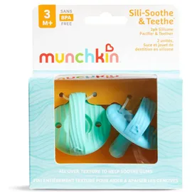 Munchkin Sili Soothe & Teeth Πιπίλα Μασητικό Σιλικόνης 2 τεμάχια