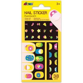 Avenir Nail Sticker Cookie Fluorescence Αυτοκολλητάκια Για Τα Νύχια 38 τεμάχια