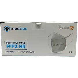 Mediroc Protective Masks KN95 FFP2 NR 5-layer 25 τεμάχια